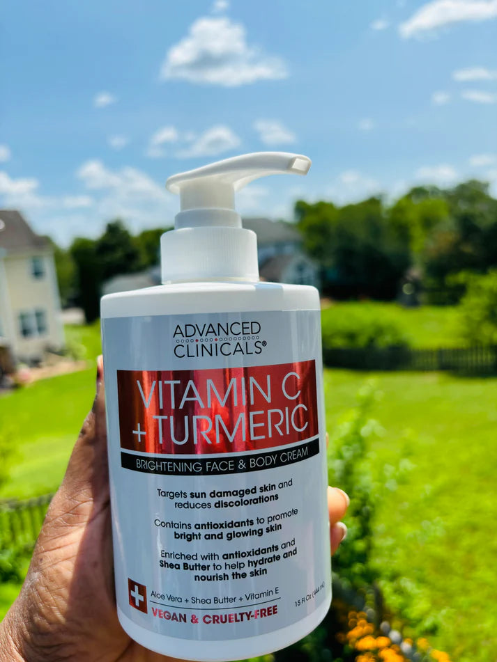 VITAMIN C + TURMERIC - Crème Visage & Corps (Made in USA)